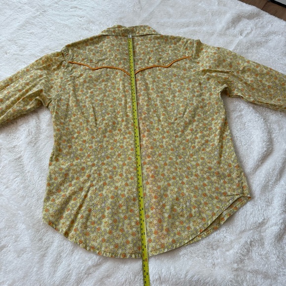 Wrangler Twenty X Fit Vintage / Retro  Floral Cowgirl Button-Up Shirt - Picture 7 of 9